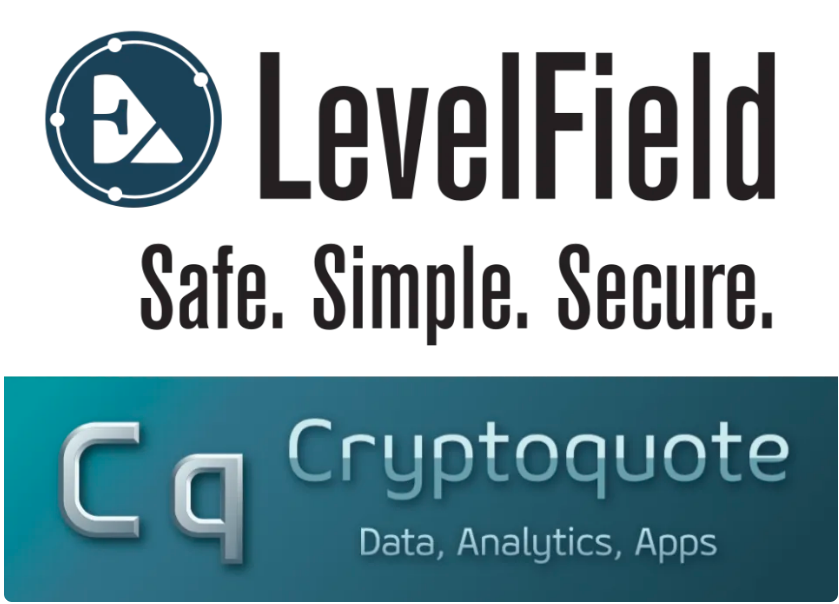 LevelField and Cryptoquote logos